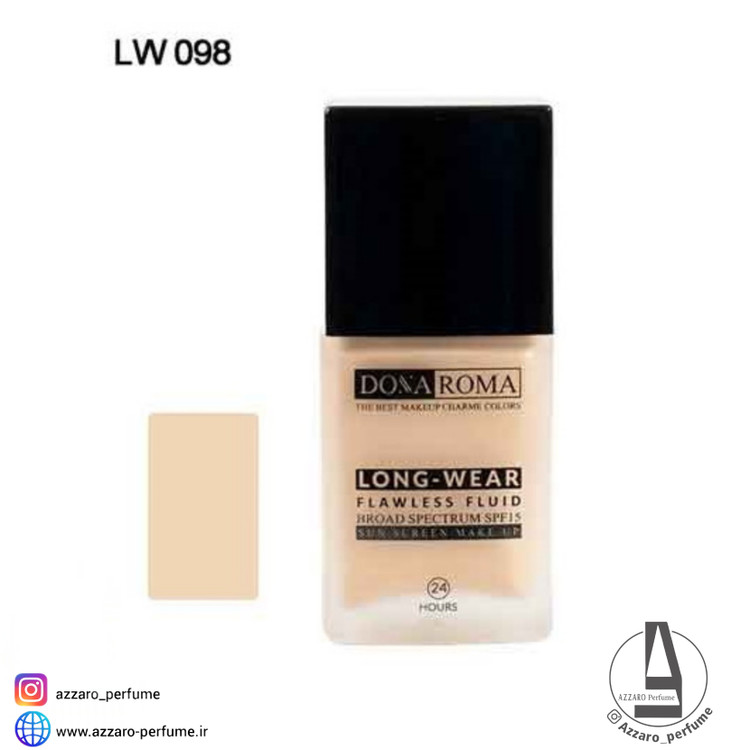 کرم پودر دوناروما Dona Roma شماره LW098 مدل Long Wear حجم 50 میل-فروشگاه آرایشی و بهداشتی آزارو در شیراز