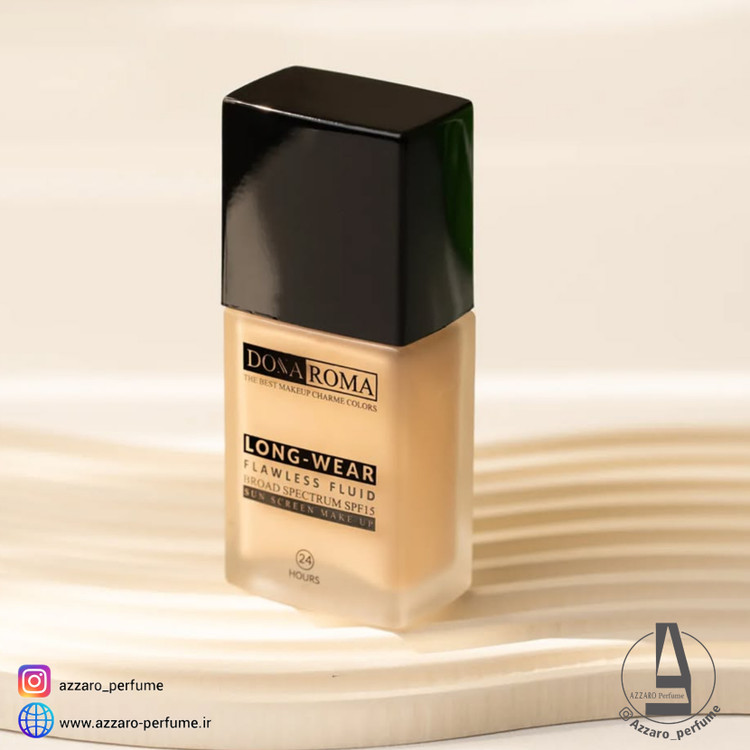 کرم پودر دوناروما Dona Roma مدل Long Wear حجم 50 میل-فروشگاه آرایشی و بهداشتی آزارو در شیراز