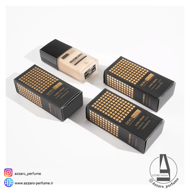 کرم پودر دوناروما Dona Roma مدل Long Wear حجم 50 میل-فروشگاه آرایشی و بهداشتی آزارو در شیراز