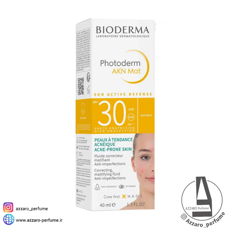 ضد آفتاب بایودرما مدل فتودرم آکنه مت SPF30 حجم 40 میل-فروشگاه آرایشی و بهداشتی آزارو در شیراز