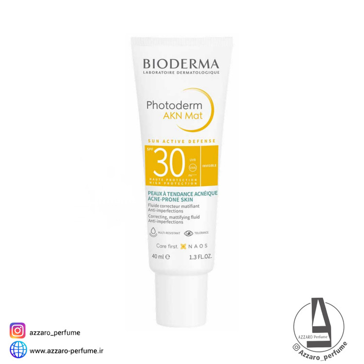 ضد آفتاب بایودرما مدل فتودرم آکنه مت SPF30 حجم 40 میل-فروشگاه آرایشی و بهداشتی آزارو در شیراز