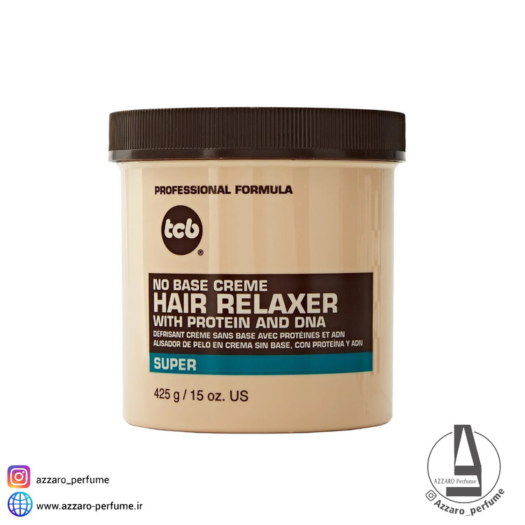 کرم صاف کننده قوی مو تی سی بی هیر ریلکسر سوپر Tcb Hair Relaxer Super حجم 425 گرم-فروشگاه آرایشی و بهداشتی آزارو در شیراز