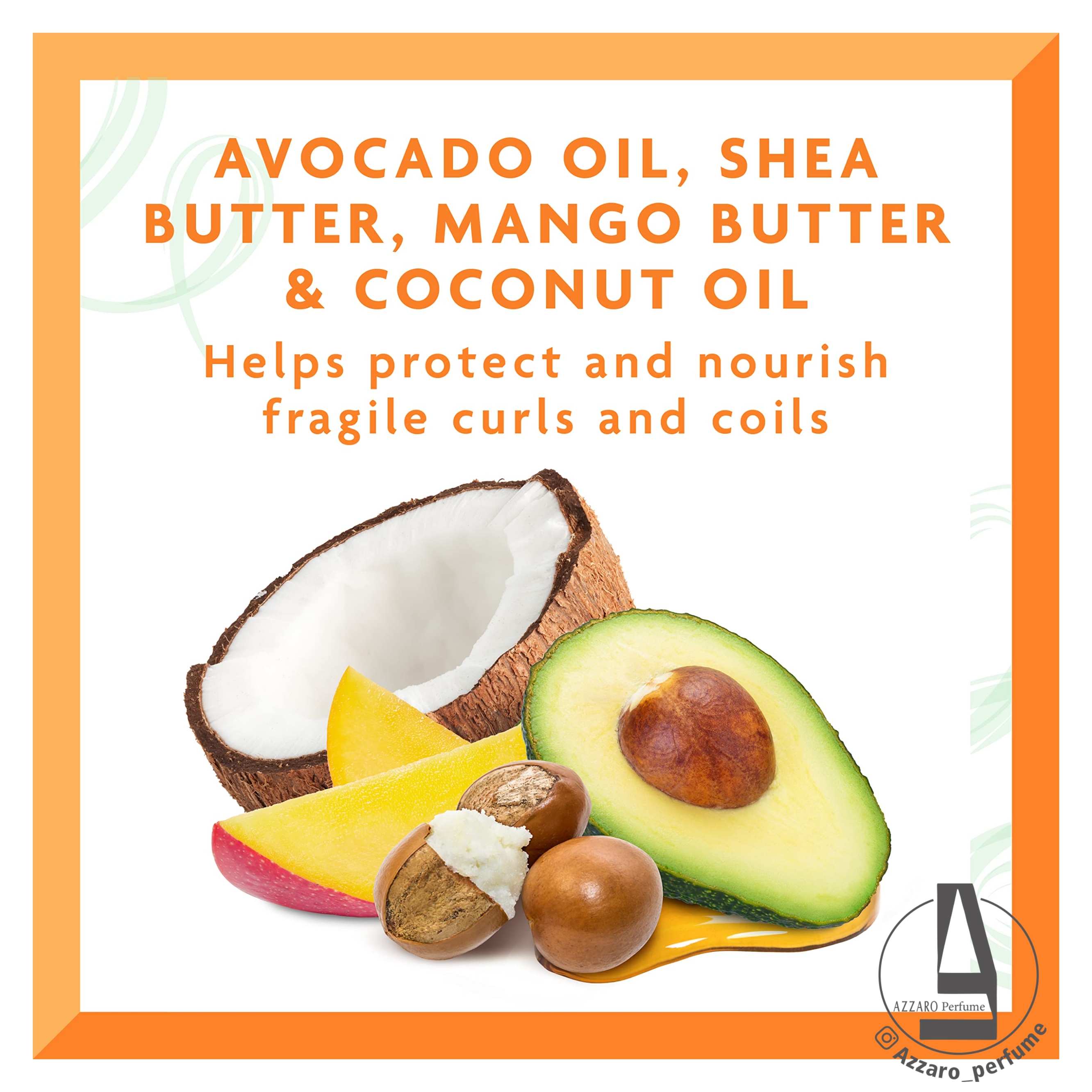 کرم موی فر کننده کنتو آووکادو Cantu Avocado Curling Cream حجم 340 گرم-فروشگاه آرایشی و بهداشتی آزارو در شیراز