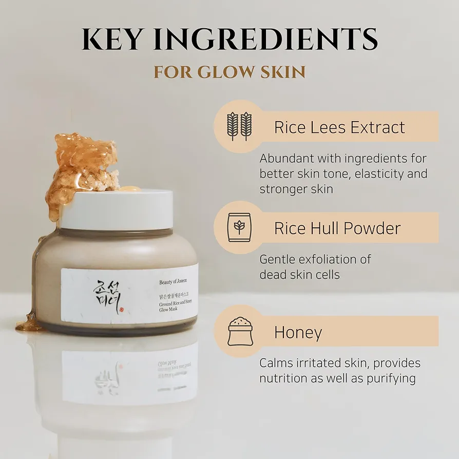 ماسک درخشان‌کننده برنج و عسل بیوتی آف جوسان حجم 150 میل-فروشگاه آرایشی و بهداشتی آزارو در شیراز‌