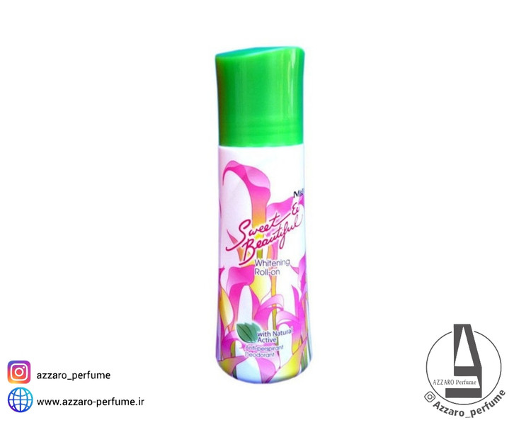 مام رول دئودورانت روشن کننده وایت اسپا سبز مدل Sweet and Beautiful حجم 100 میل-فروشگاه آرایشی و بهداشتی آزارو در شیراز