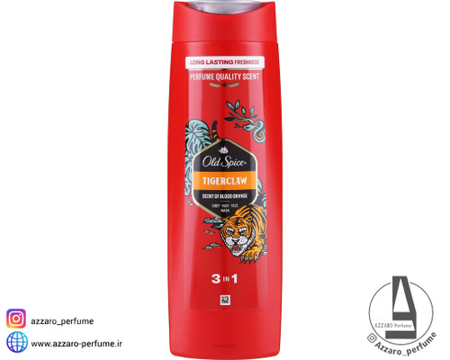 شامپو سر و بدن و صورت اولد اسپایس مدل تایگر گلاو TIGERGLAW حجم ۴۰۰ میل-فروشگاه آرایشی و بهداشتی آزارو در شیراز