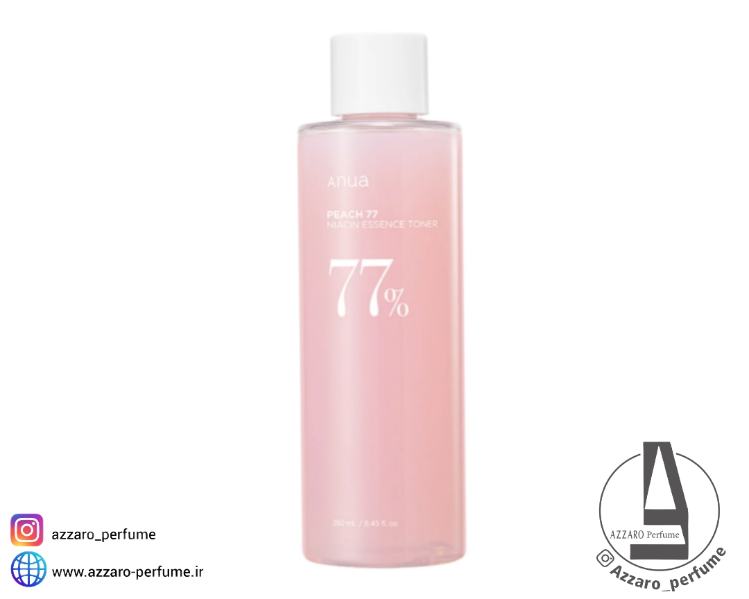 تونر اسنس هلو و نیاسینامید آنوا Anua روشن کننده و آبرسان حجم 250 میل-فروشگاه آرایشی و بهداشتی آزارو در شیراز‌