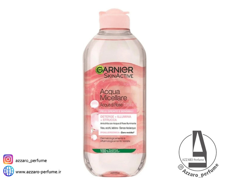 میسلار واتر گل رز گارنیر Garnier Rosewater حجم 400 میل-فروشگاه آرایشی و بهداشتی آزارو در شیراز