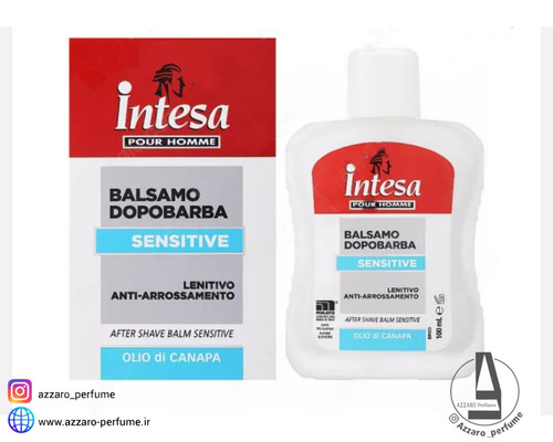 افتر شیو بالم اینتسا مدل سنسیتیو حجم 100 میل-فروشگاه آرایشی و بهداشتی آزارو در شیراز