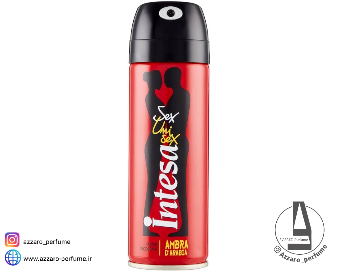 اسپری بدن یونی آمبرا د عربیا اینتسا حجم 125 میل-فروشگاه آرایشی و بهداشتی آزارو در شیراز