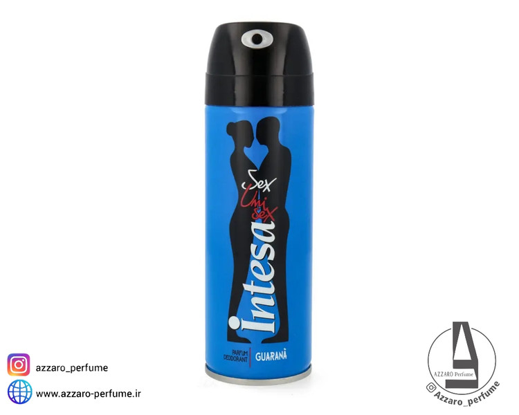 اسپری دئودورانت بدن یونی گوارانا اینتسا حجم 125 میل-فروشگاه آرایشی و بهداشتی آزارو در شیراز