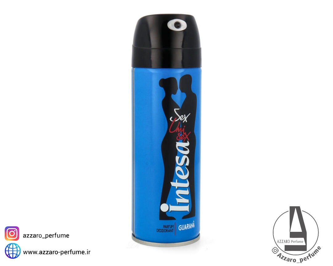 اسپری دئودورانت بدن یونی گوارانا اینتسا حجم 125 میل-فروشگاه آرایشی و بهداشتی آزارو در شیراز