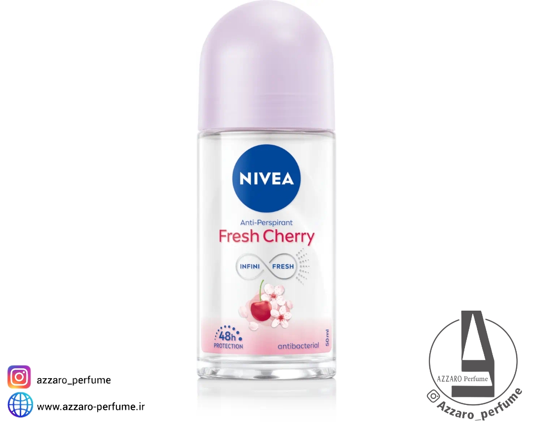 مام رول ضد تعریق زنانه فرش چری نیوآ Fresh Cherry NIVEA حجم 50 میل-فروشگاه آرایشی و بهداشتی آزارو در شیراز‌