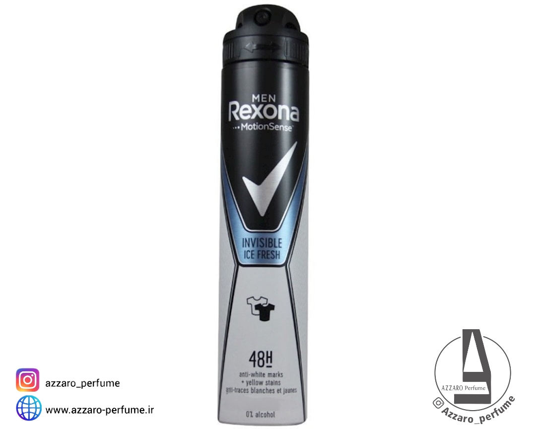 اسپری رکسونا مدل ایس فرش Rexona Invisible Ice fresh (مردانه)_فروشگاه اینترنتی آرایشی بهداشتی آزارو در شیراز