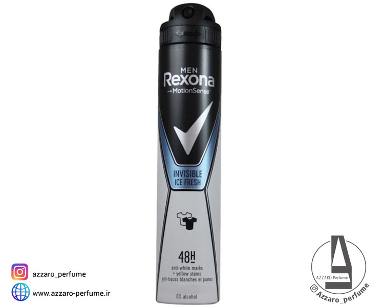 اسپری رکسونا مدل ایس فرش Rexona Invisible Ice fresh (مردانه)_فروشگاه اینترنتی آرایشی بهداشتی آزارو در شیراز