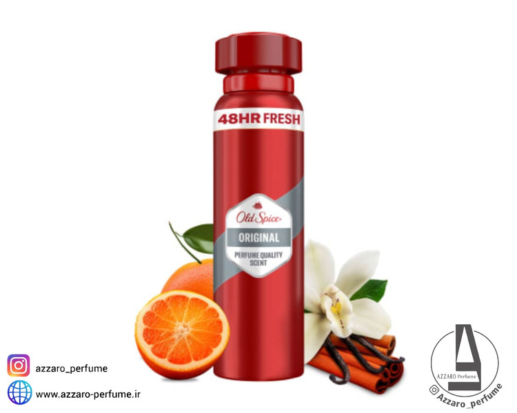 اسپری ضد تعریق بدن آقایان اولد اسپایس مدل Original حجم 150 میل-فروشگاه آرایشی و بهداشتی آزارو در شیراز
