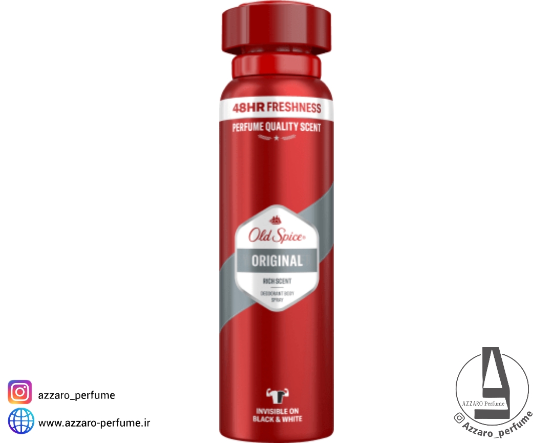 اسپری ضد تعریق بدن آقایان اولد اسپایس مدل Original حجم 150 میل-فروشگاه آرایشی و بهداشتی آزارو در شیراز