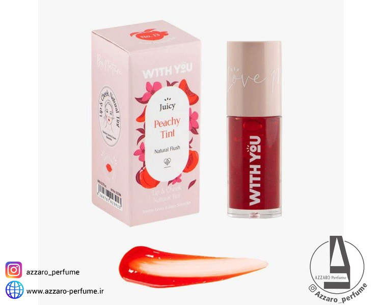 تینت کرمی رنگی لب و گونه J3 هلو ویت یو Juicy Peachy-فروشگاه اینترنتی آرایشی و بهداشتی آزارو در شیراز