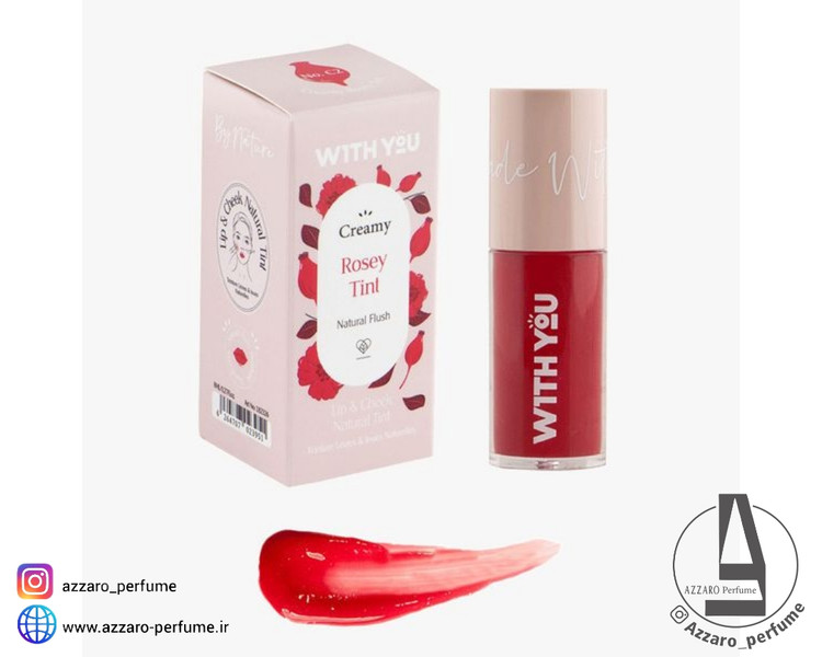 تینت کرمی رنگی لب و گونه C2 رز ویت یو Juicy Peachy-فروشگاه اینترنتی آرایشی و بهداشتی آزارو در شیراز