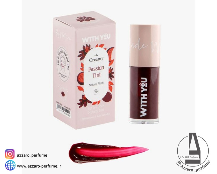تینت کرمی رنگی لب و گونه C4 پشن ویت یو Creamy passion-فروشگاه اینترنتی آرایشی و بهداشتی آزارو در شیراز