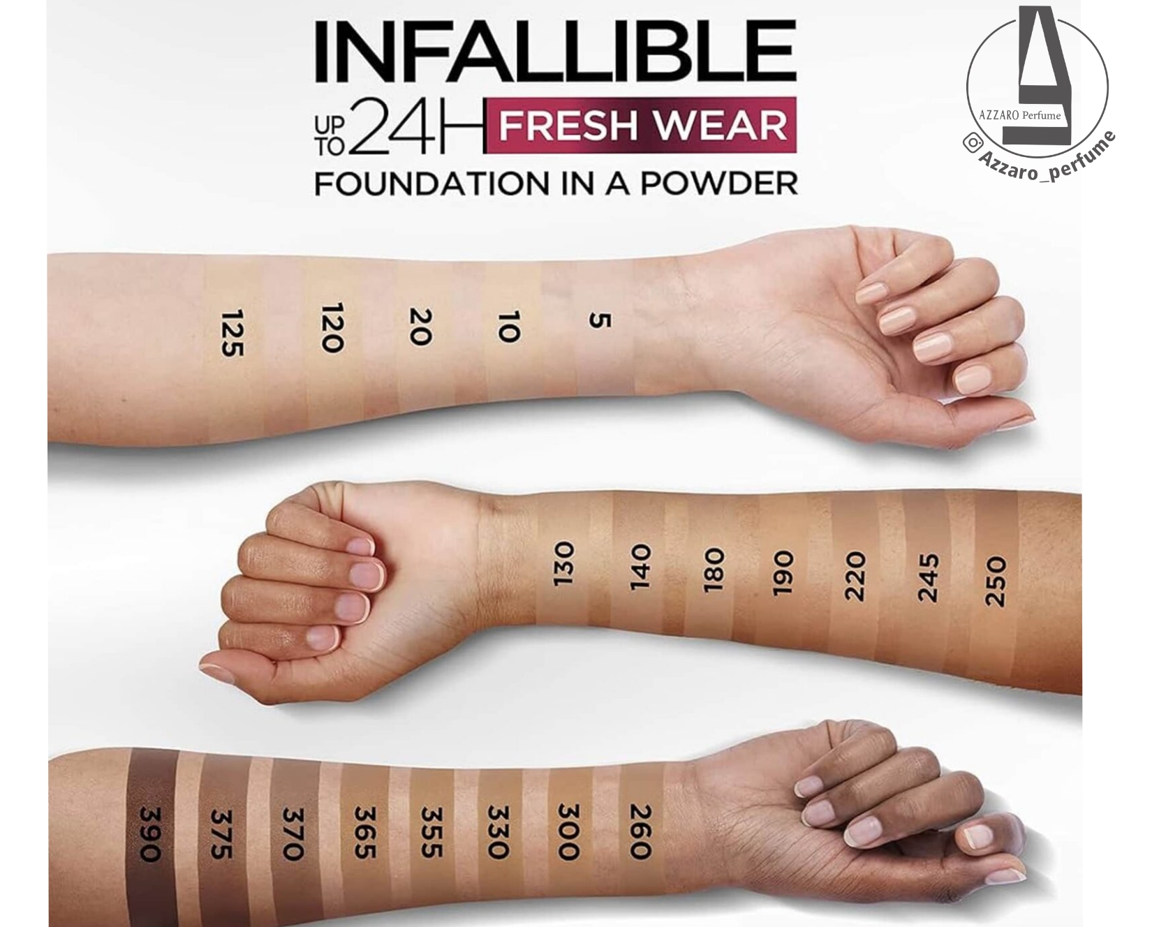 پنکک لورال مدل اینفالیبل L’Oreal Infallible 24hr سری Ivory شماره 020 حجم 9 گرم-فروشگاه اینترنتی آرایشی و بهداشتی آزارو در شیراز