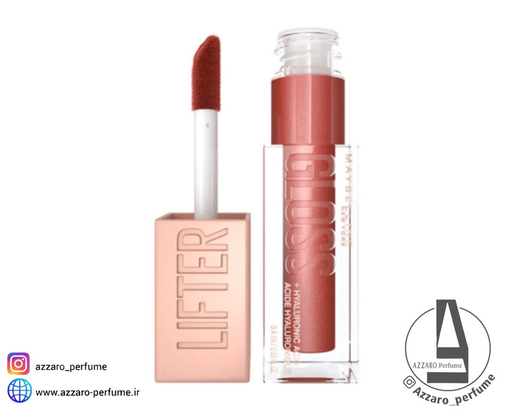 لیپ گلاس میبلین Maybelline مدل Lifter Gloss رنگ Rust شماره 16 حجم 5.4 میل-فروشگاه اینترنتی آرایشی و بهداشتی آزارو در شیراز