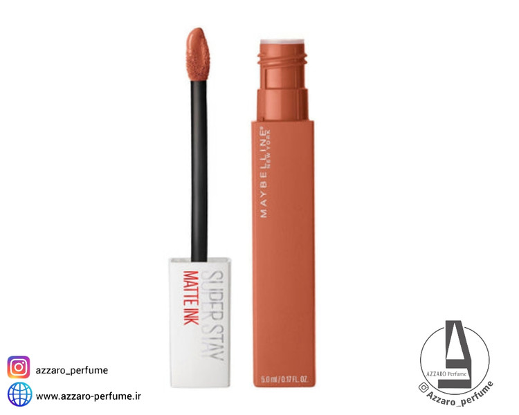 رژ لب مایع مات سوپر استی میبلین شماره 75 رنگ FIGHTER حجم 5 میل-فروشگاه اینترنتی آرایشی و بهداشتی آزارو در شیراز