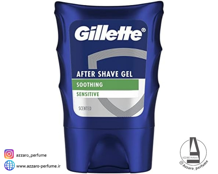 افتر شیو ژلی برند ژیلت مدل sensitive حجم 75 میل-فروشگاه اینترنتی آرایشی و بهداشتی آزارو در شیراز