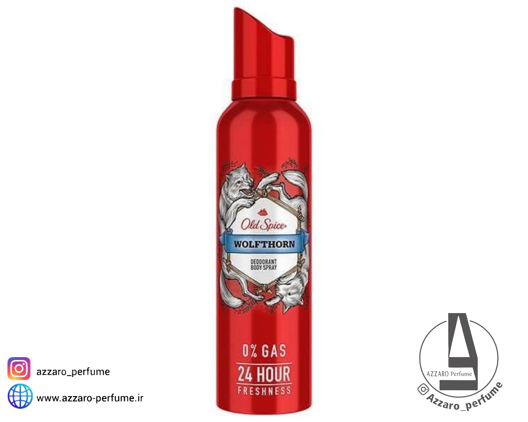 اسپری بدن مردانه اولد اسپایس مدل WOLFTHORN بدون گاز حجم 140 میل-فروشگاه اینترنتی آرایشی و بهداشتی آزارو در شیراز