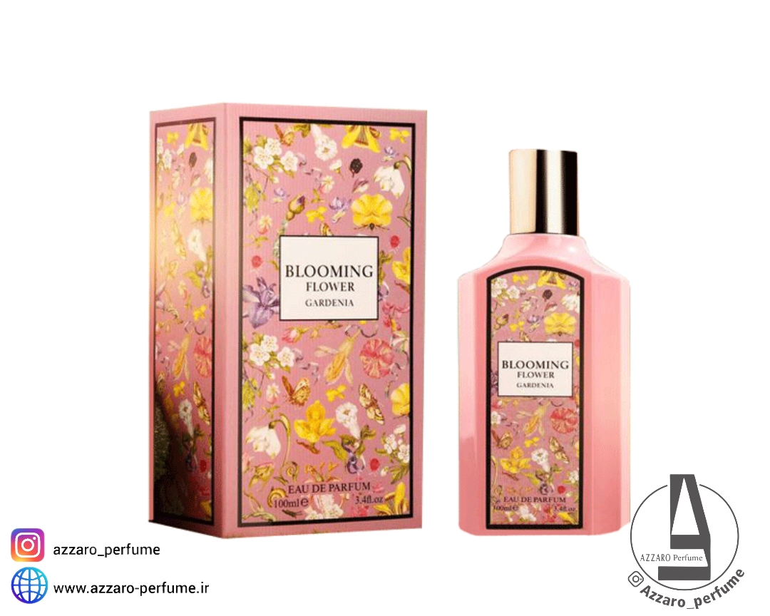 ادکلن زنانه فراگرنس ورد مدل بلومینگ فلاور گاردنیا رایحه گوچی فلورا گورجس گاردنیا حجم 100 میل-فروشگاه اینترنتی آرایشی و بهداشتی آزارو در شیراز
