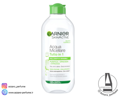 میسلار واتر گارنیر سبز مناسب پوست نرمال و حساس حجم 400 میل-فروشگاه اینترنتی آرایشی و بهداشتی آزارو در شیراز