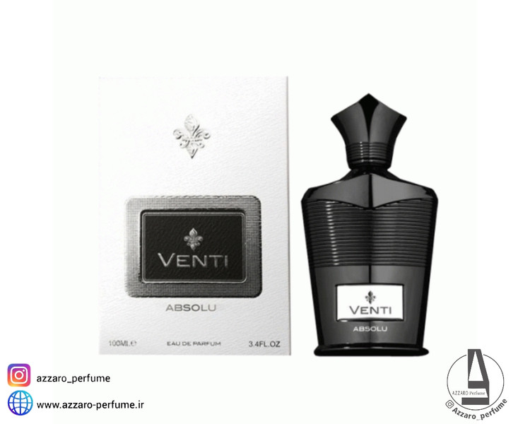 ادکلن فراگرنس ورد مدل ونتی ابسولو رایحه کرید اونتوس ابسولو حجم 100 میل-فروشگاه اینترنتی آرایشی و بهداشتی آزارو در شیراز