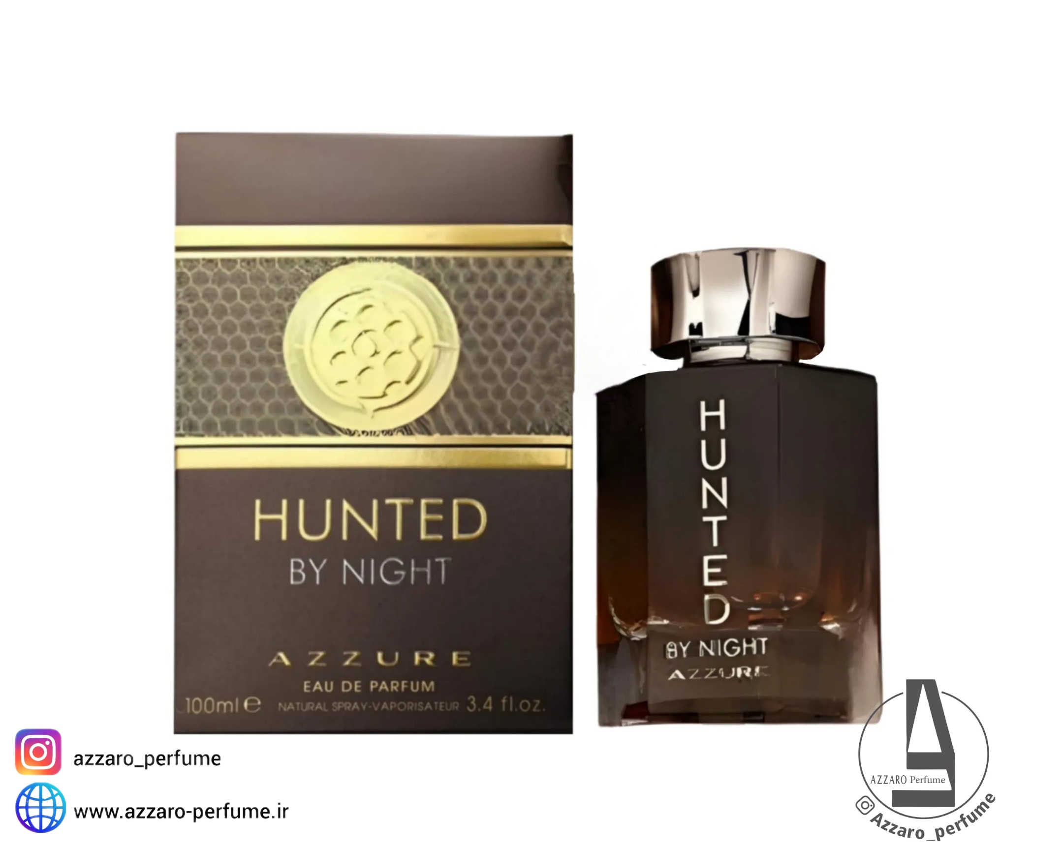 ادکلن مردانه فراگرنس ورد هانتد بای نایت رایحه آزارو وانتد بای نایت حجم 100 میل-فروشگاه اینترنتی آرایشی و بهداشتی آزارو در شیراز