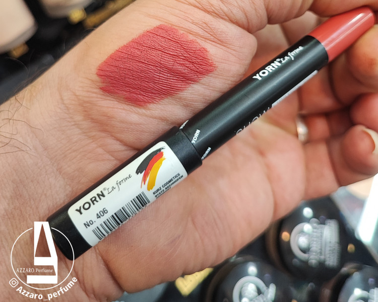 رژ لب مدادی یورن YORN شماره 406-فروشگاه اینترنتی آرایشی و بهداشتی آزارو در شیراز