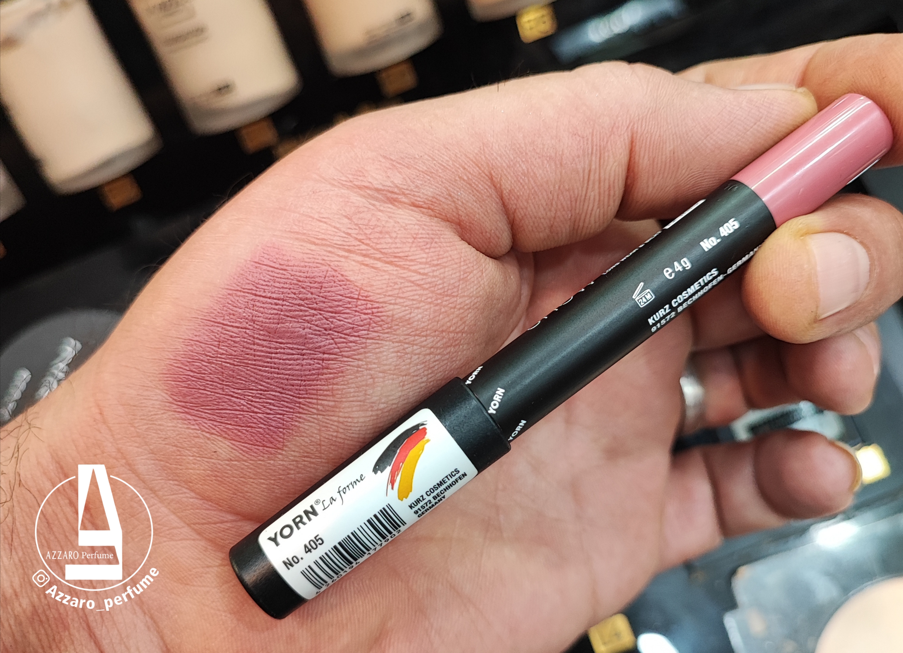 رژ لب مدادی یورن YORN شماره 405-فروشگاه اینترنتی آرایشی و بهداشتی آزارو در شیراز