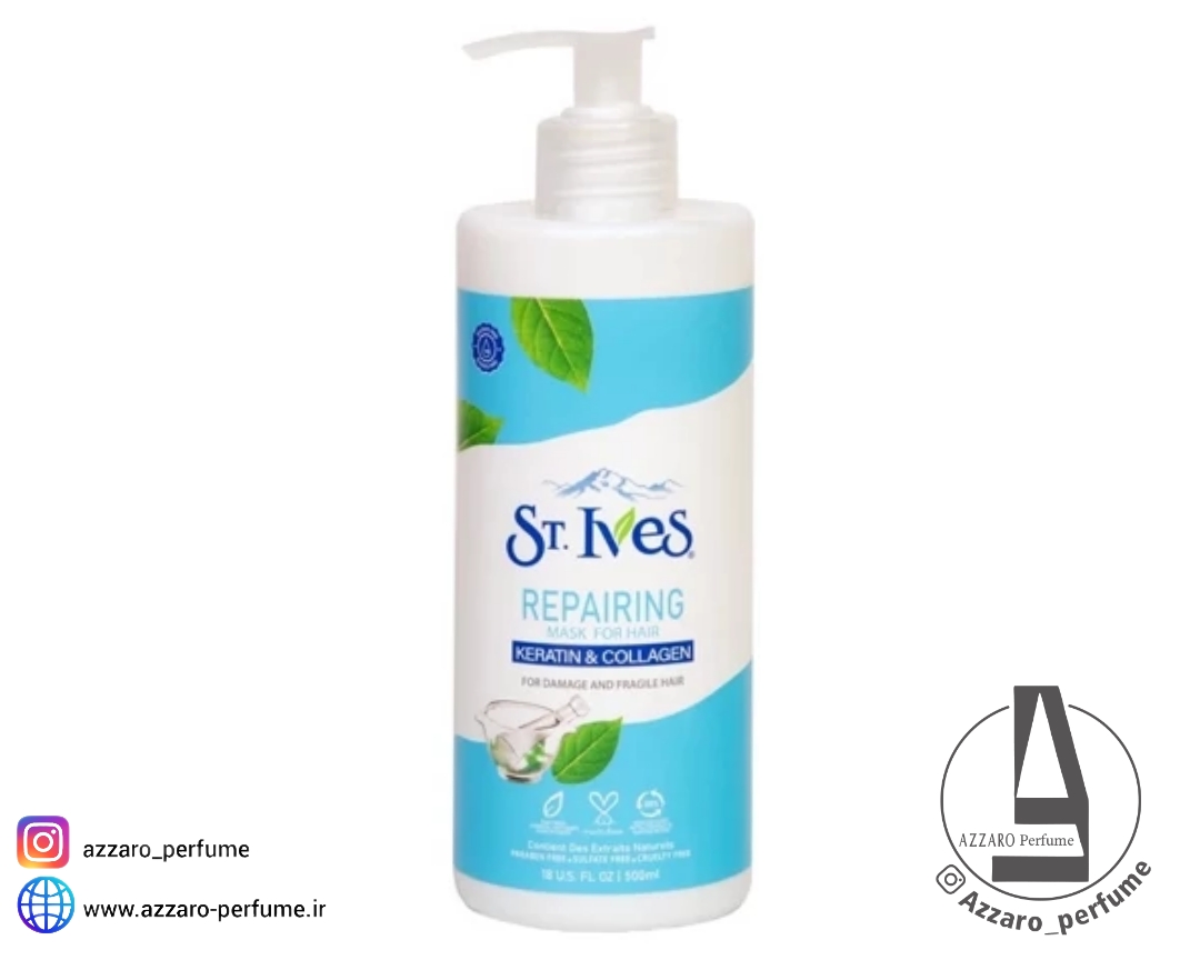 ماسک مو اس تی.ایوز مدل REPAIRING سری KERATI COLLAGEN حجم 500 میل-فروشگاه اینترنتی آرایشی و بهداشتی آزارو در شیراز