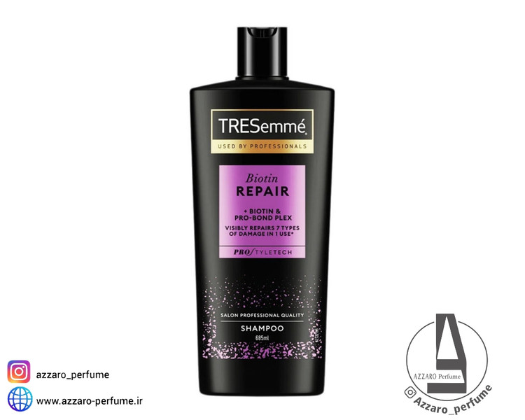 شامپو بیوتین و ترمیم کننده مو ترزمه Tresemme حجم 685 میل-فروشگاه اینترنتی آرایشی و بهداشتی آزارو در شیراز