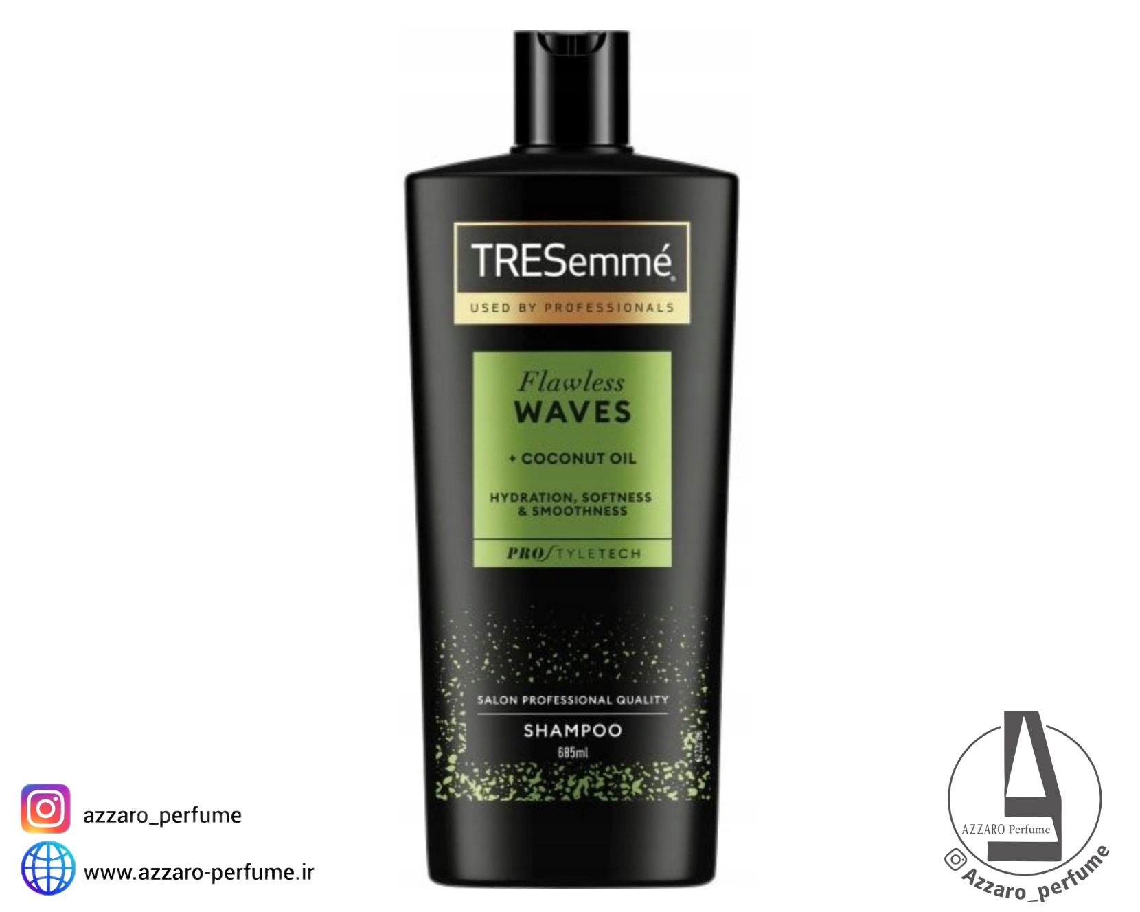 شامپو ترزمه سبز مناسب موهای ویو با عصاره روغن نارگیل حجم 685 میل-فروشگاه اینترنتی آرایشی و بهداشتی آزارو در شیراز