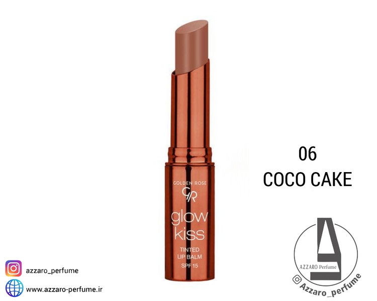 تینت بالم لب گلو کیس گلدن رز رنگ COCO CAKE شماره 06 حجم 3 گرم-فروشگاه اینترنتی آرایشی و بهداشتی آزارو در شیراز