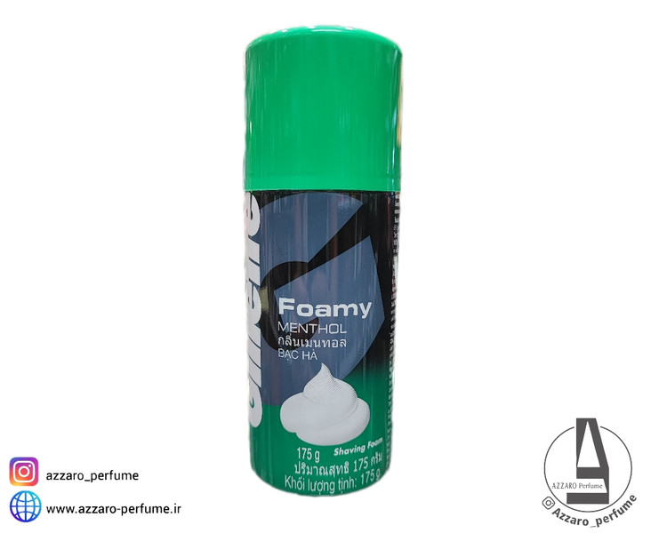 کف اصلاح ژیلت رایحه نعناع حجم 175 میل-فروشگاه اینترنتی آرایشی و بهداشتی آزارو در شیراز