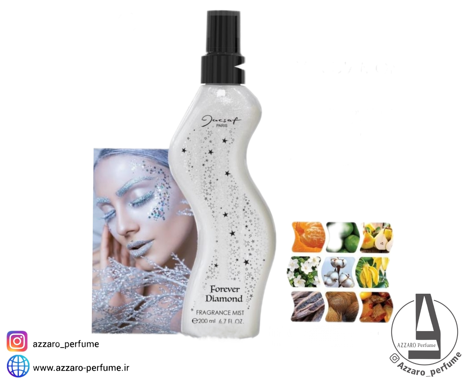 بادی اسپلش ژکساف رایحه فور اور دایموند Forever Diomond حجم 200 میل-فروشگاه اینترنتی آرایشی و بهداشتی آزارو در شیراز