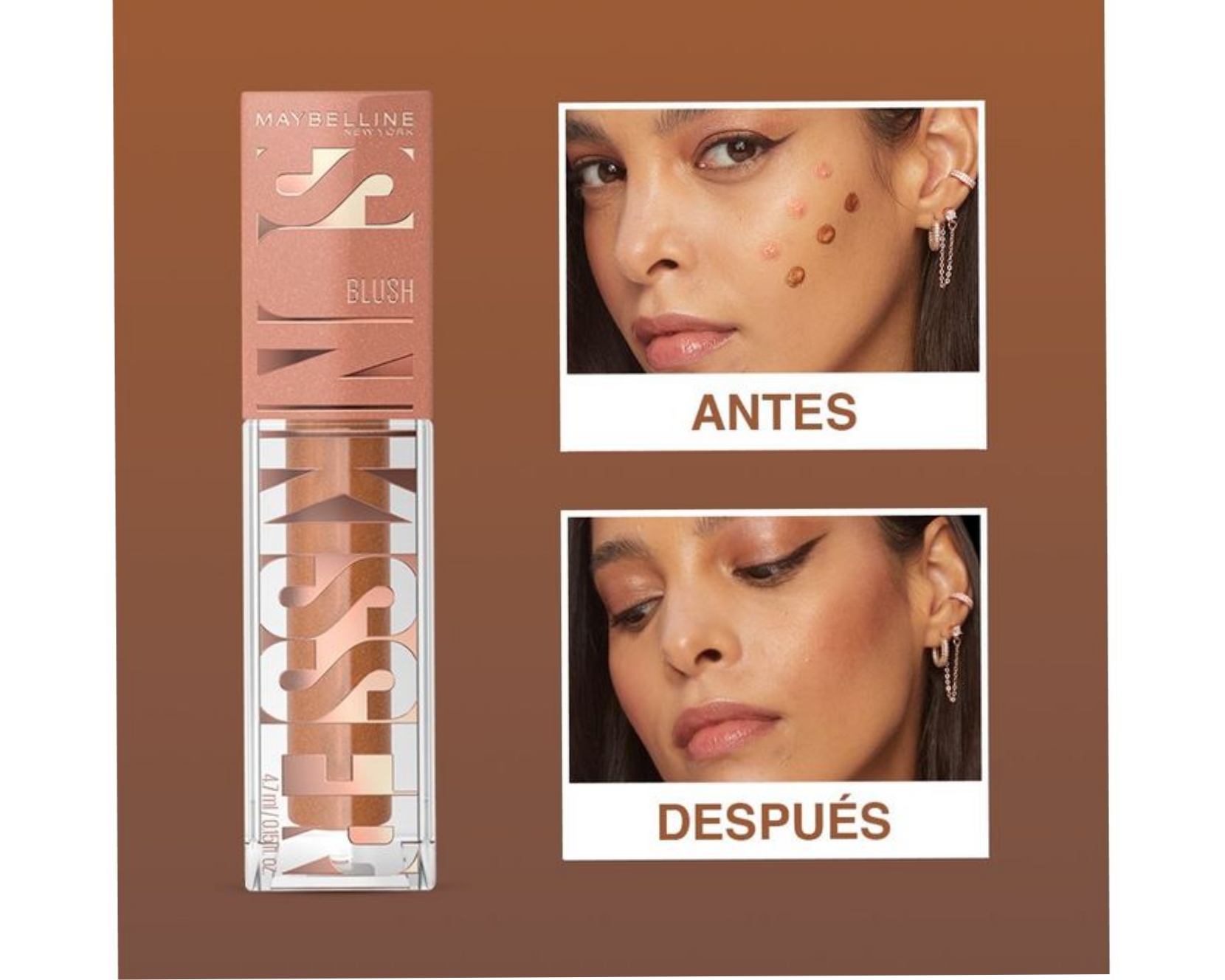 رژ گونه مایع میبلین مدل سانکیسر SUNKISSER رنگ ELECTRIC BRONZE شماره 11 حجم 4.7 میل-فروشگاه اینترنتی آرایشی و بهداشتی آزارو در شیراز