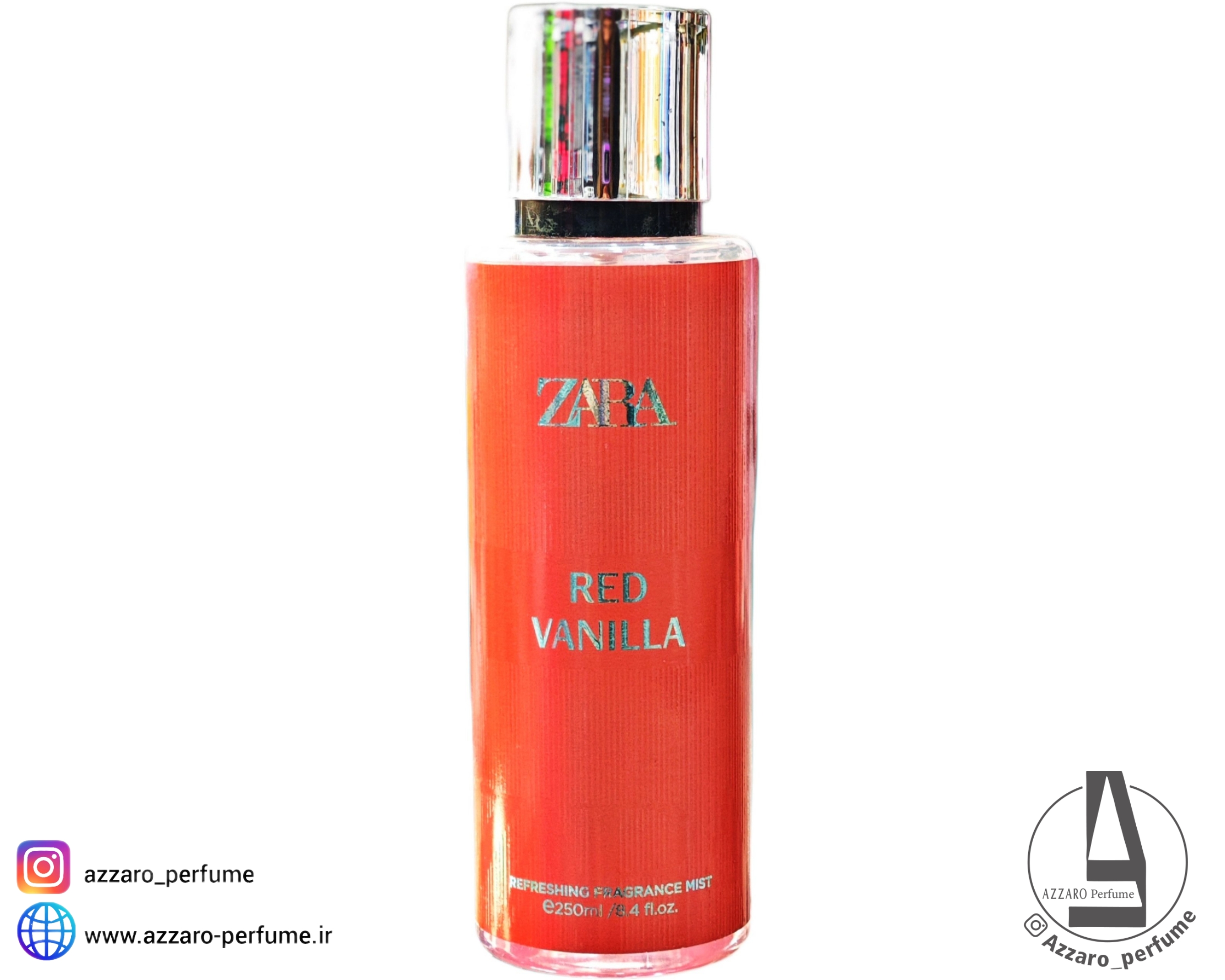 بادی اسپلش زنانه زارا zara مدل RED VANILLA حجم 250 میل-فروشگاه اینترنتی آرایشی و بهداشتی آزارو در شیراز