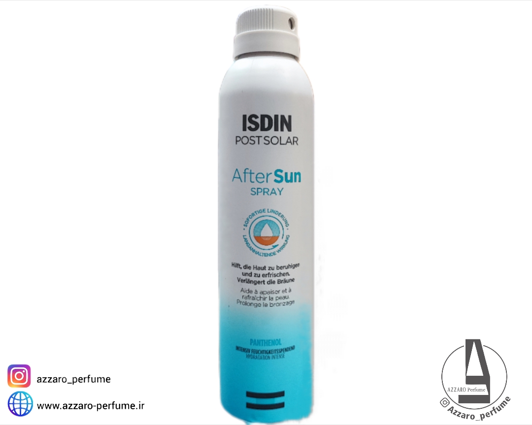 اسپری افتر سان ایزدین مدل ISDIN POSTSOLAR AfterSun SPRAY حجم 200 میل-فروشگاه اینترنتی آرایشی و بهداشتی آزارو در شیراز