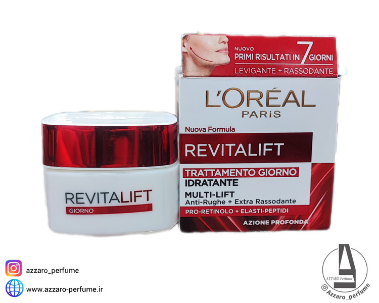 کرم روز مرطوبکننده و سفت کننده لورآل مدل ریواتالیفت حجم 50 میل-فروشگاه اینترنتی آرایشی و بهداشتی آزارو در شیراز