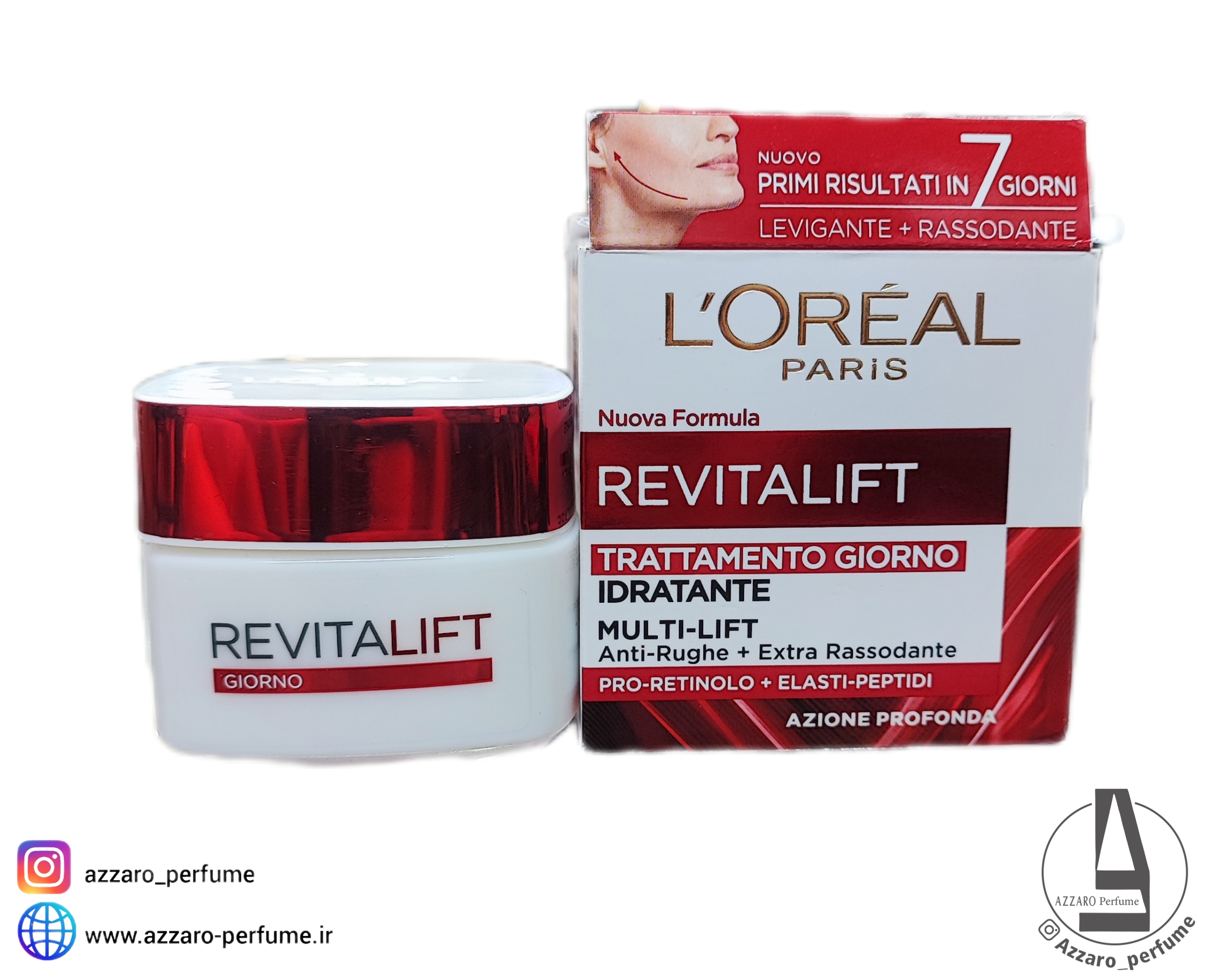 کرم روز مرطوب‌کننده و سفت کننده لورآل مدل ریواتالیفت حجم 50 میل-فروشگاه اینترنتی آرایشی و بهداشتی آزارو در شیراز