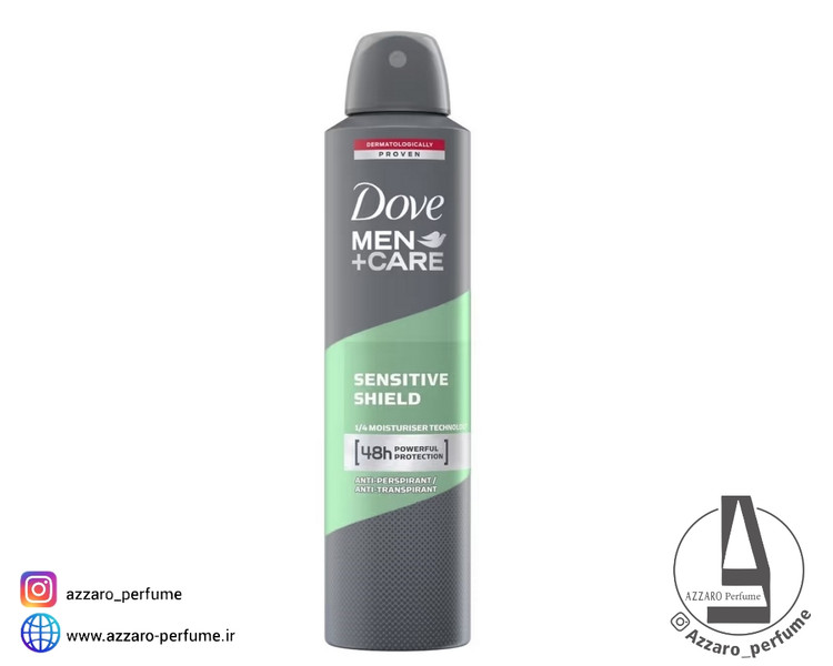 اسپری ضد تعریق آقایان داو سنسیتیو شیلد Dove Sensitive Shield حجم 250 میل
