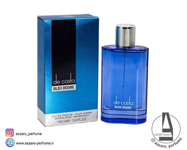 ادکلن مردانه فراگرنس ورد blue de costa رایحه دانهیل آبی حجم 100 میل-فروشگاه اینترنتی آرایشی و بهداشتی آزارو در شیراز