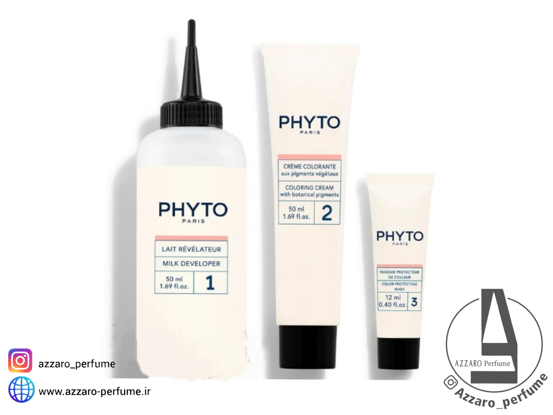 رنگ مو بدون آمونیاک فیتو رنگ قهوه ای تیره شماره 3 حجم 50 میل