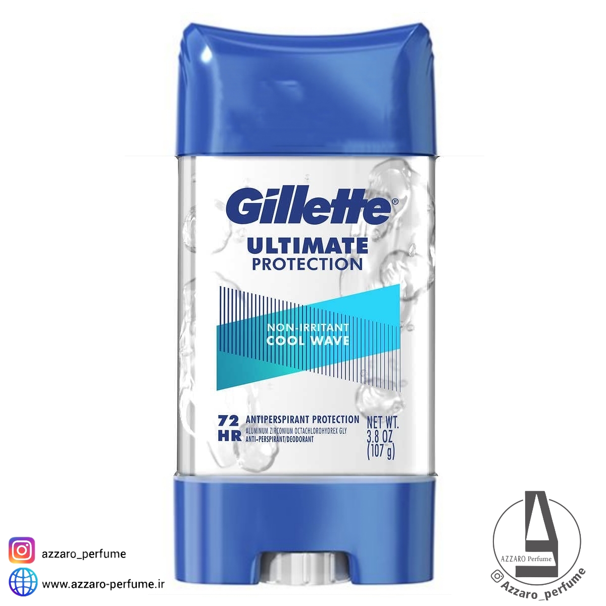 مام ژله ای ژیلت 72 ساعت مدل Ultimate Cool Wave حجم 107 میل